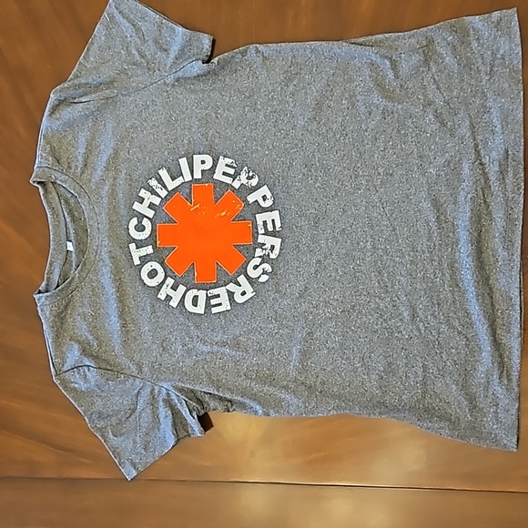 Vintage Styled Rock Concert Tee Short Sleeve Gray T-shirt Red Hot Chili Peppers - Picture 2 of 5